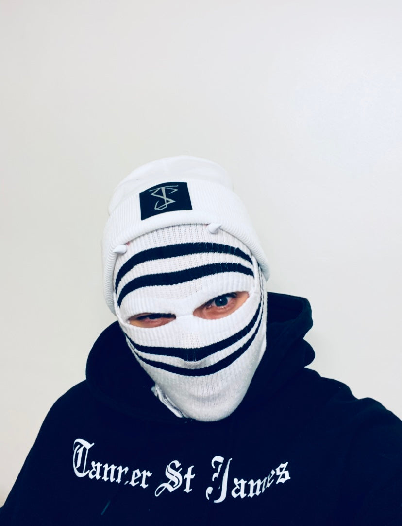 White Beanie Logo