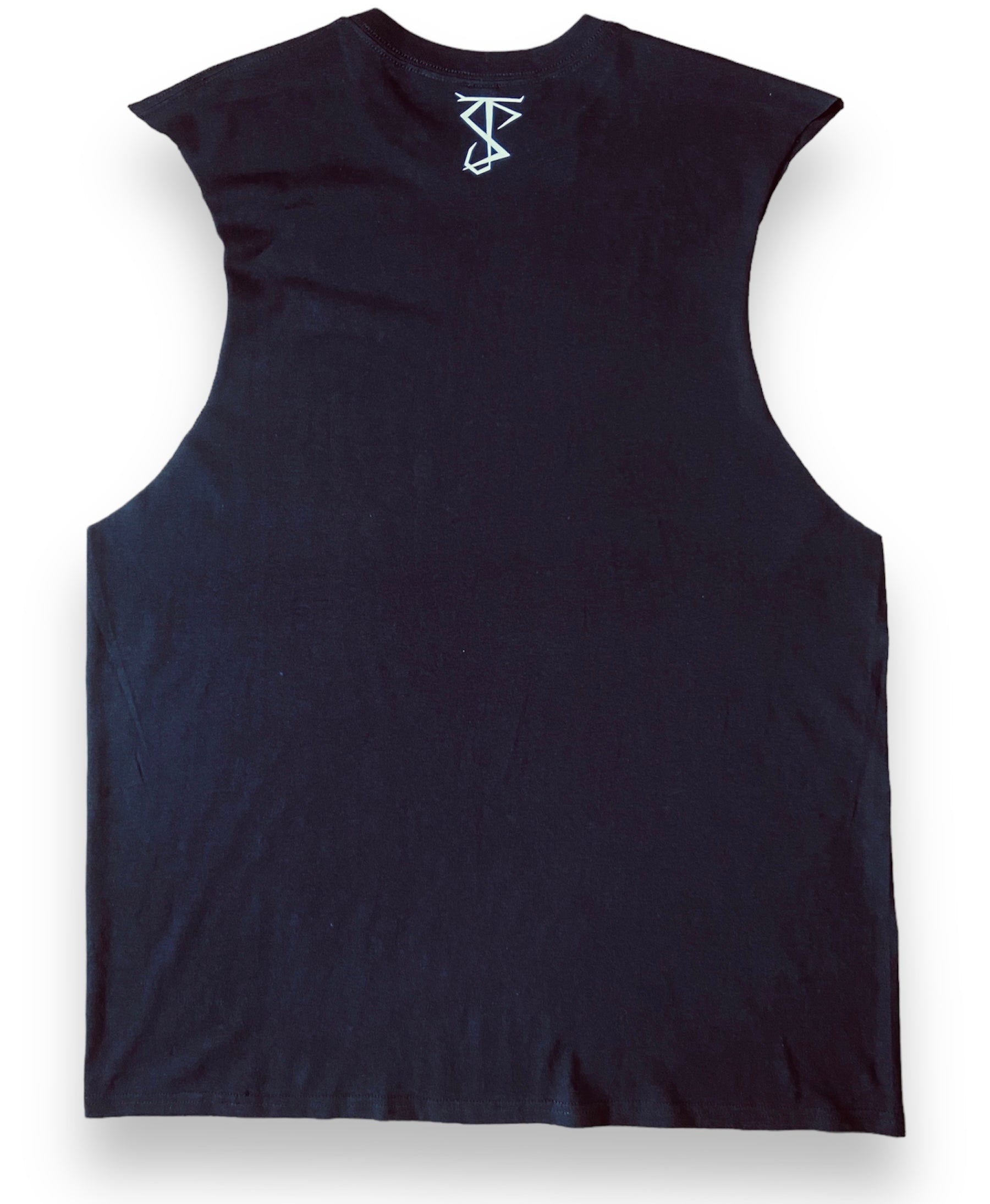 Cut off tee signature black Backview