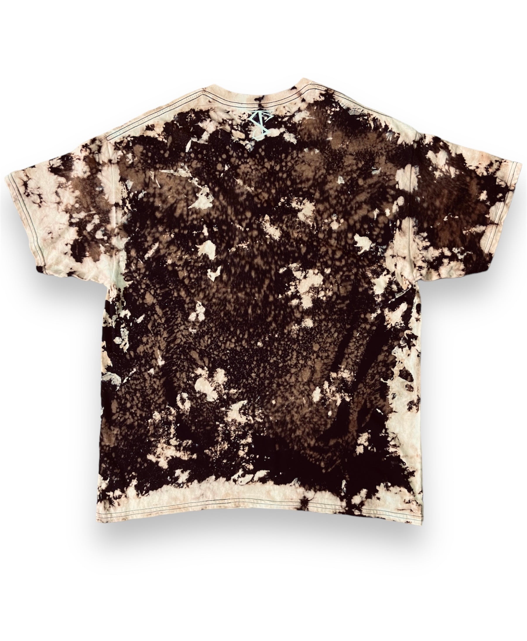 Distressed Bleach Tee Back Flat