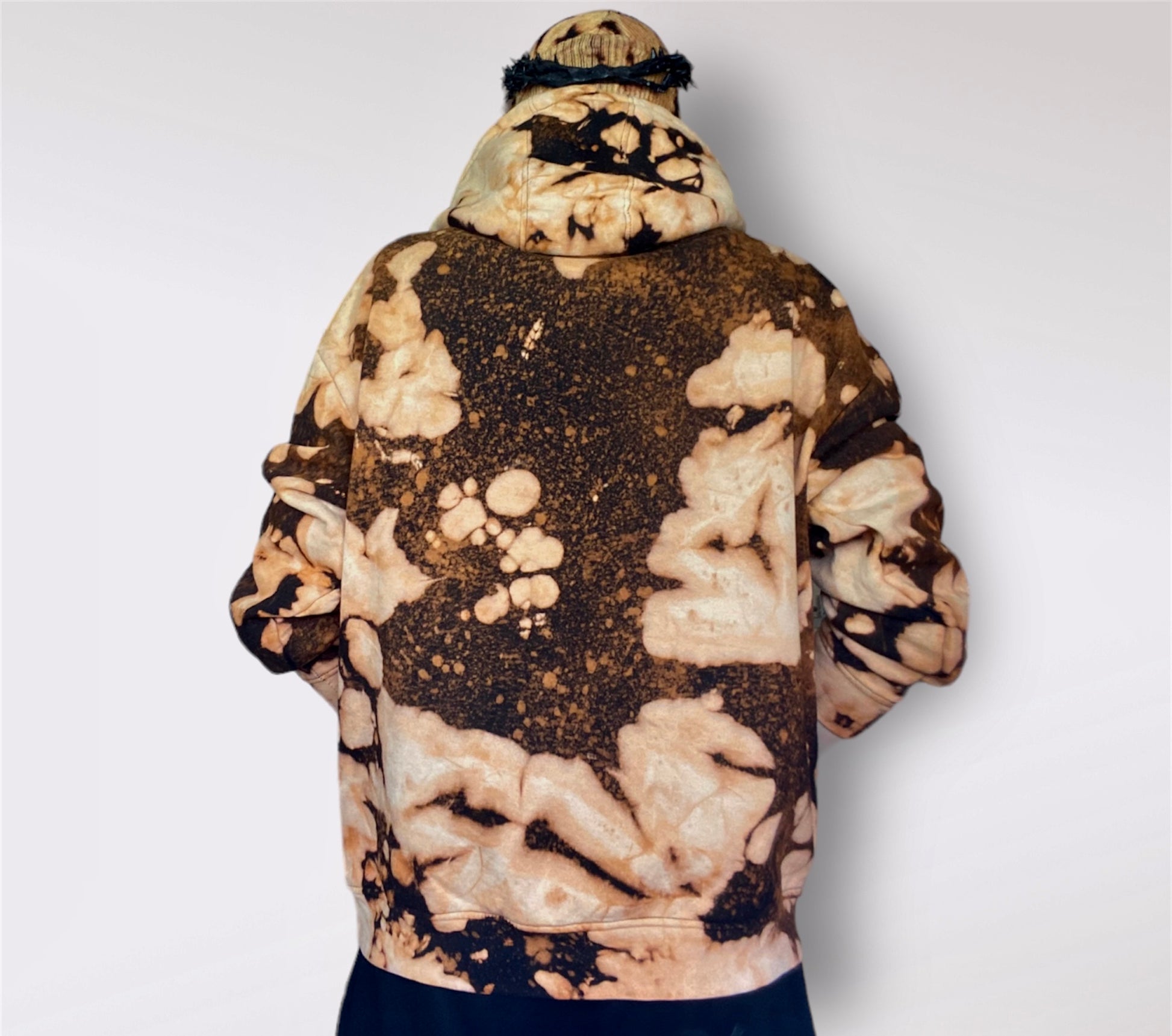 distressed Bleach hoodie back